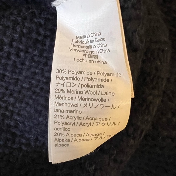 NWT J.Crew Relaxed tie-neck sweater-dress in Navy - Picture 11 of 15